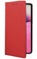 Кожен калъф тефтер и стойка Magnetic FLEXI Book Style за Samsung Galaxy A33 5G A336F червен 